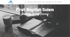 Desktop Screenshot of firstbaptistsalem.org